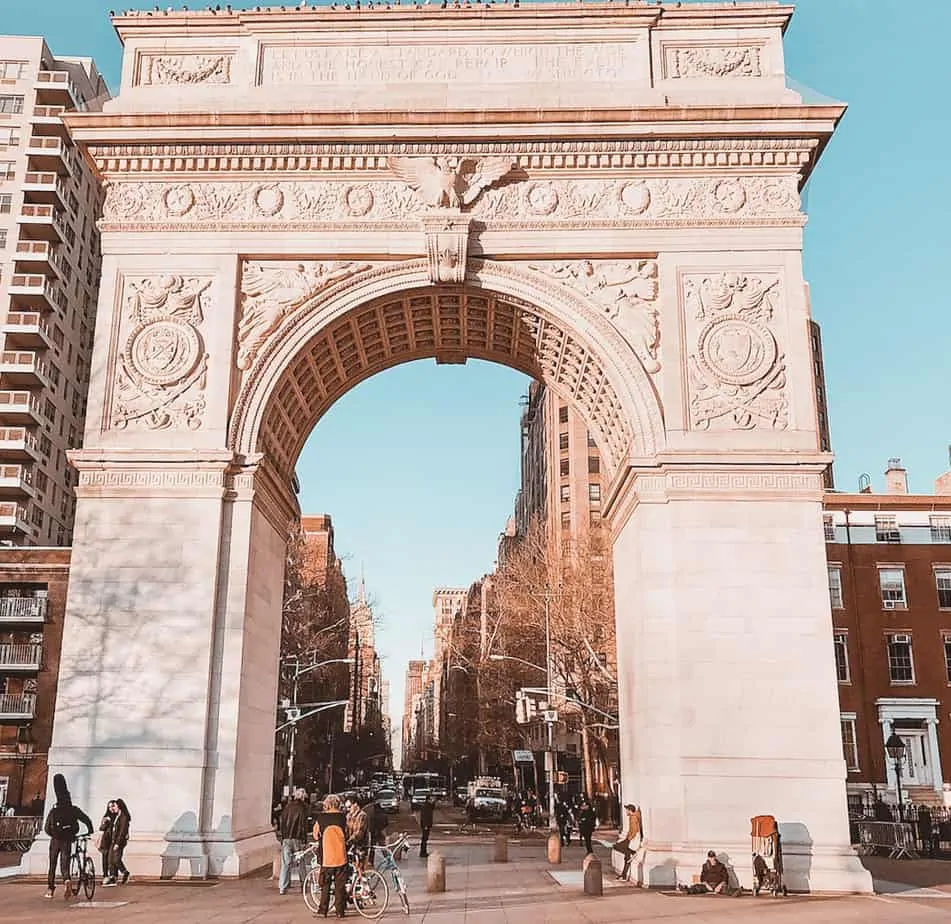 Washington Square Park girls weekend in nyc itinerary