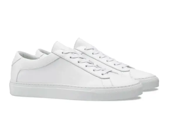 White Leather Shoes For Men