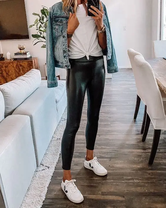 What to Wear With Leather Leggings: 20 Outfit Ideas