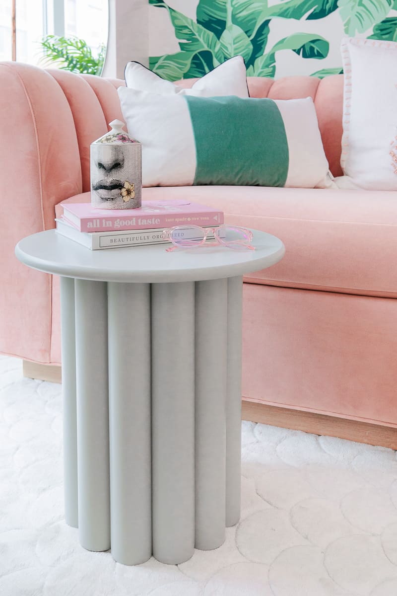 pedestal side table