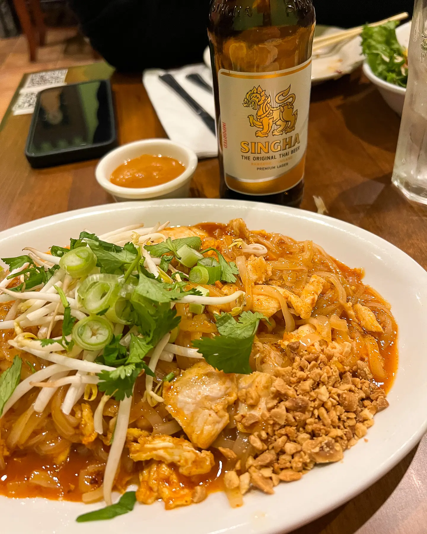 pad thai at rickey's thai bistro