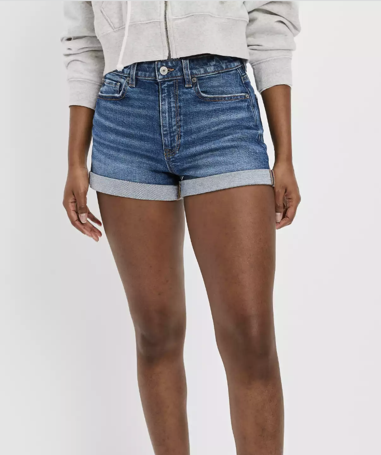 High Waisted Denim Mom Shorts - How To Style Them Now.