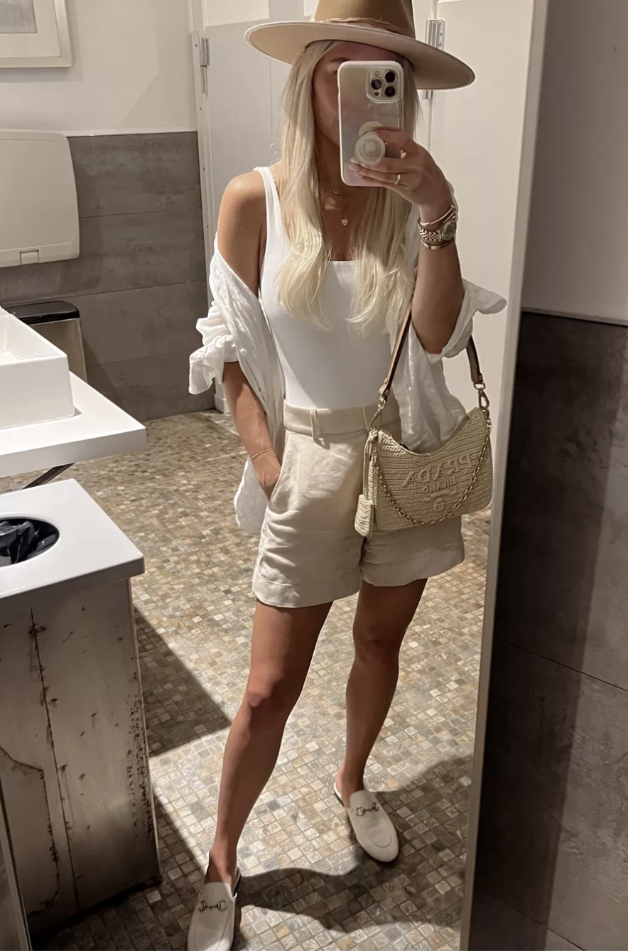 All-White Summer Chic Outfit