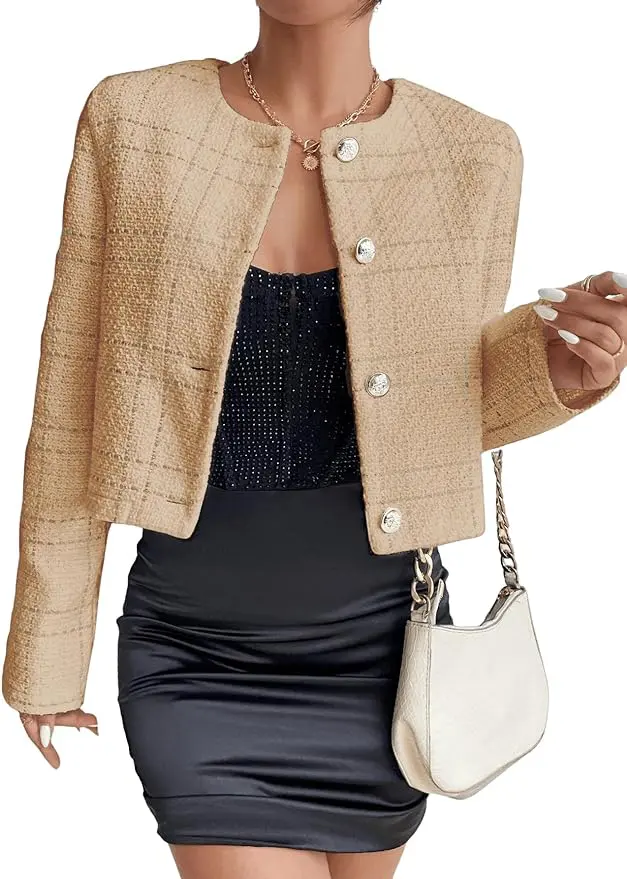 light brown tweed jacket