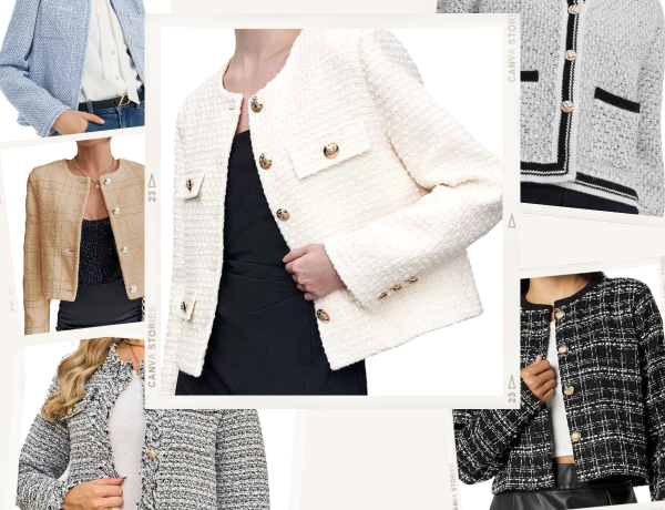 chanel style tweed jacket dupes on amazon