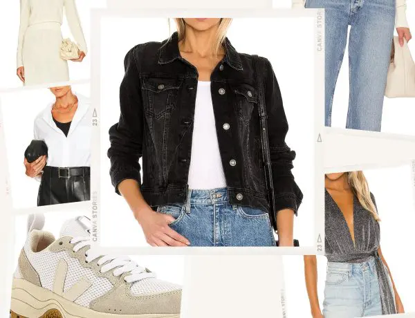 what to wear with a black jean jacket